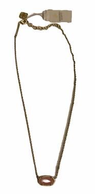 Kendra Scott Elisa Gold Pendant Choker Necklace in Pink NWT